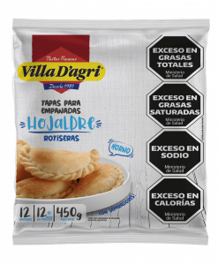 Tapas de Empanadas Villa D'agri Hojaldre (18 un.) 500gr